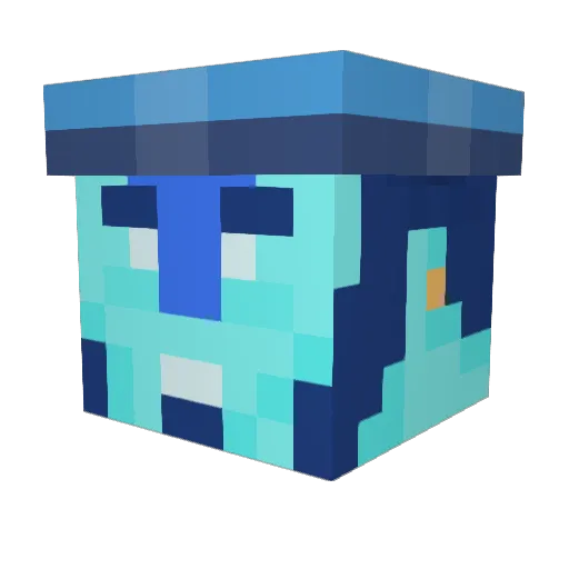 Wolverine3196 Minecraft avatar head, 3D render