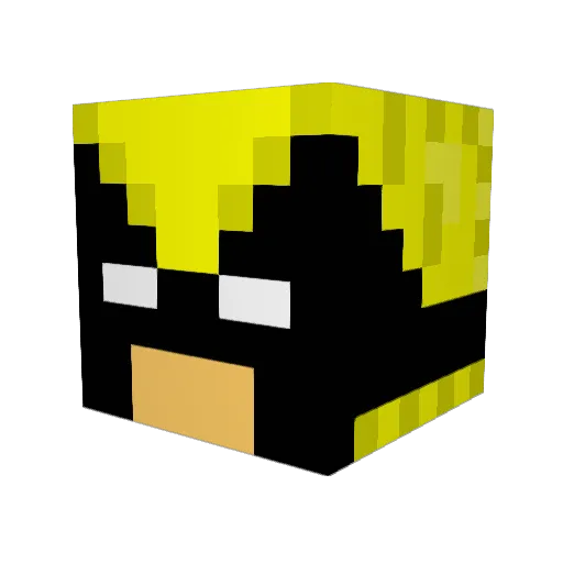 WolverineClaw Minecraft avatar head, 3D render