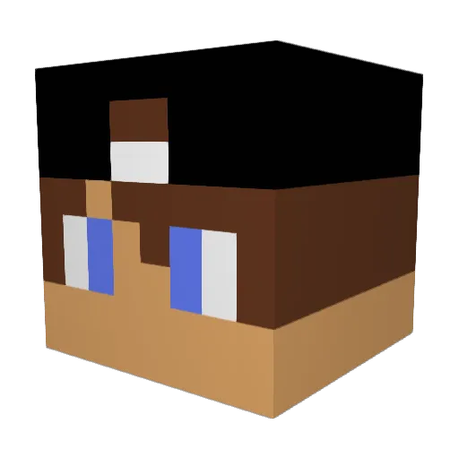 WolverineV02 Minecraft avatar head, 3D render