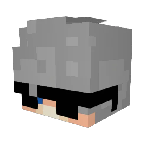 WolverineX Minecraft avatar head, 3D render
