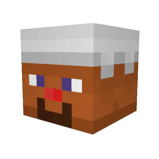 Womos Minecraft avatar head, 3D render