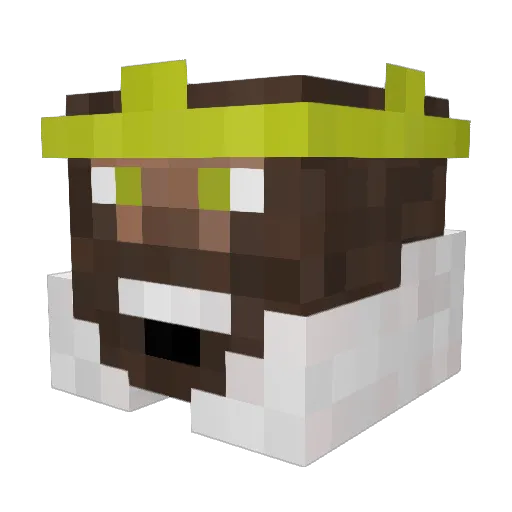 WompJuice Minecraft avatar head, 3D render