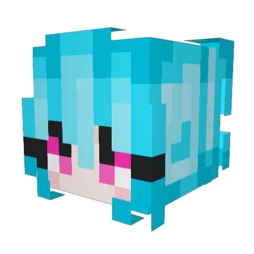 WonDerHoY_Verna Minecraft avatar head, 3D render