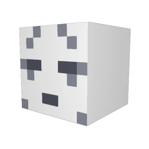 WonTongSoup Minecraft avatar head, 3D render