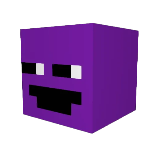 WonderCas13 Minecraft avatar head, 3D render