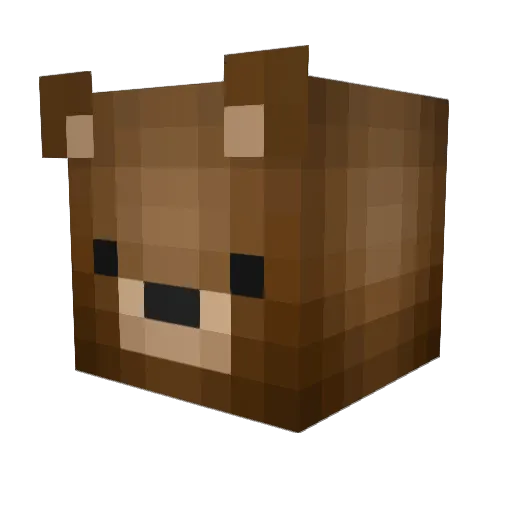 WonderPantz Minecraft avatar head, 3D render