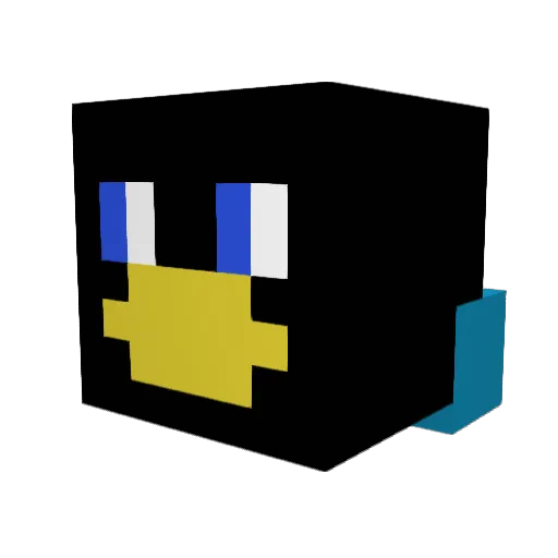 WonderWaffle2323 Minecraft avatar head, 3D render