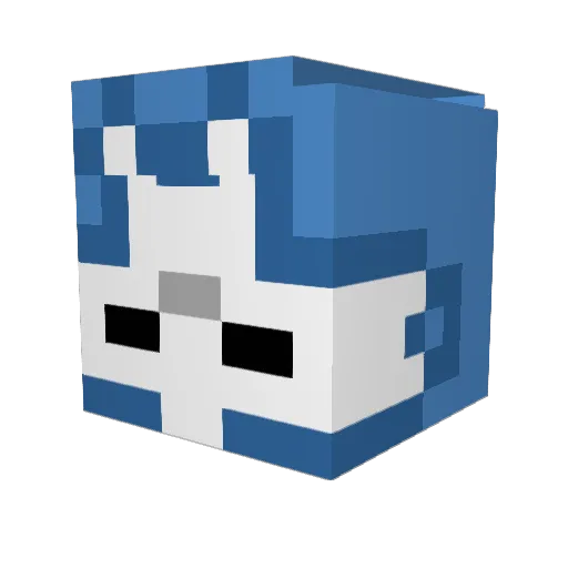 WonderYapper8 Minecraft avatar head, 3D render