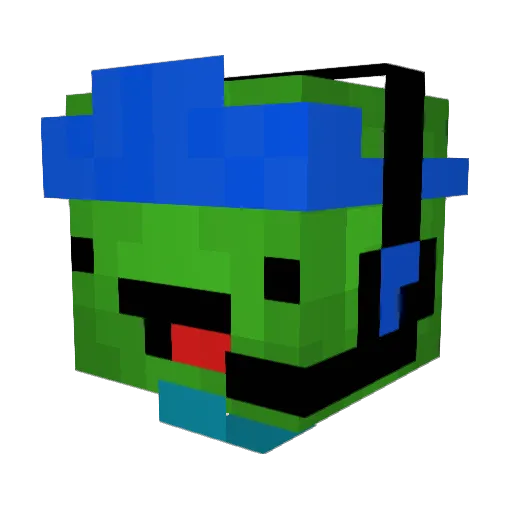 WonderfulJay Minecraft avatar head, 3D render