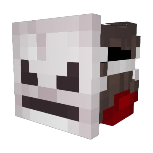 Wonderscrep Minecraft avatar head, 3D render