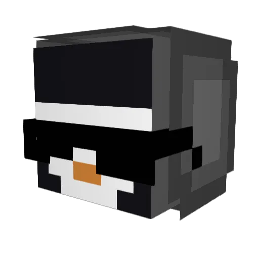 WonkierBlock08 Minecraft avatar head, 3D render