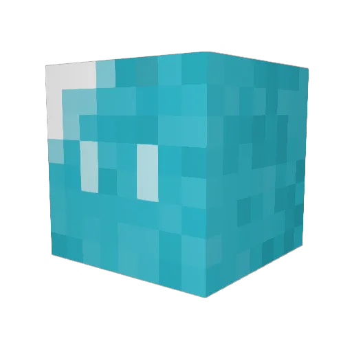 Wonolio Minecraft avatar head, 3D render