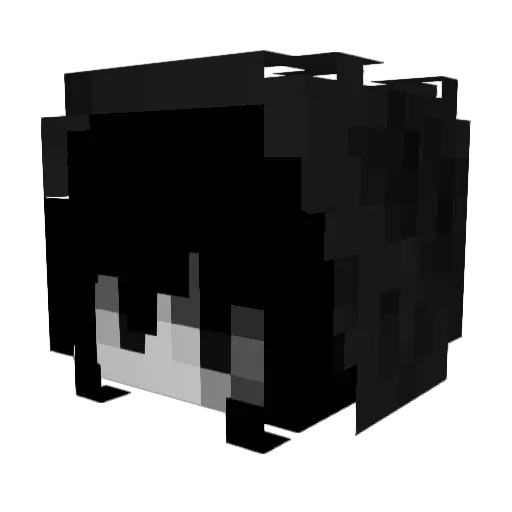 Wonyuh Minecraft avatar head, 3D render