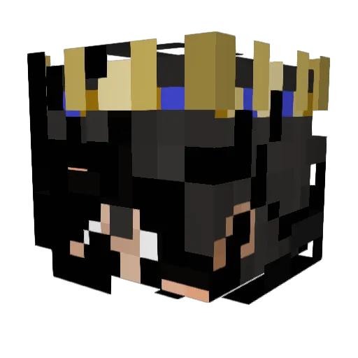 Woo1n Minecraft avatar head, 3D render