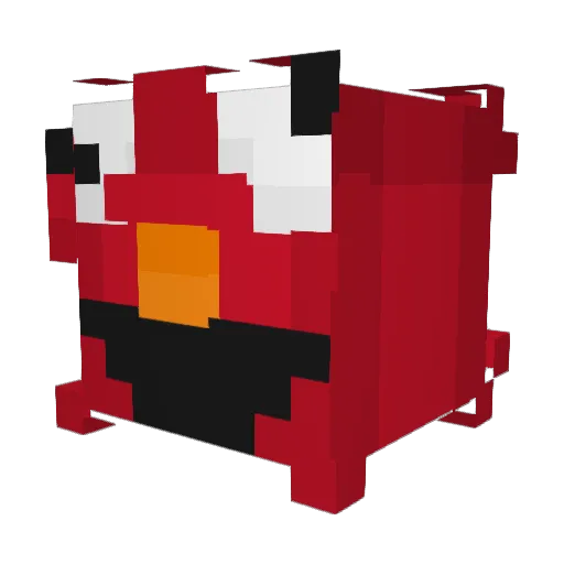 WooDiego Minecraft avatar head, 3D render