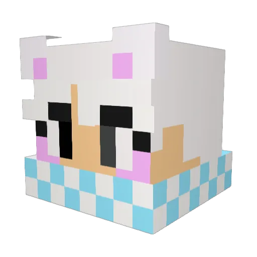 WooLynn0237 Minecraft avatar head, 3D render