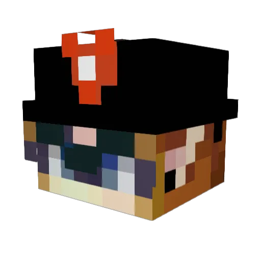 WooOoomy Minecraft avatar head, 3D render