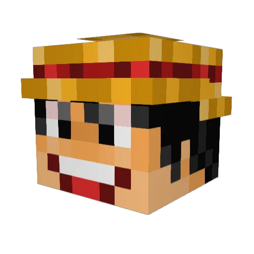 Woochie6 Minecraft avatar head, 3D render