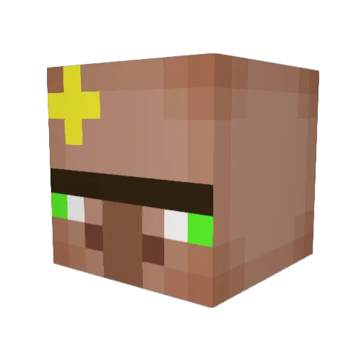 WoodChuckMorris Minecraft avatar head, 3D render