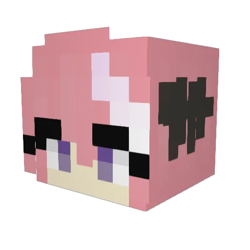 WoodCraftArmory Minecraft avatar head, 3D render