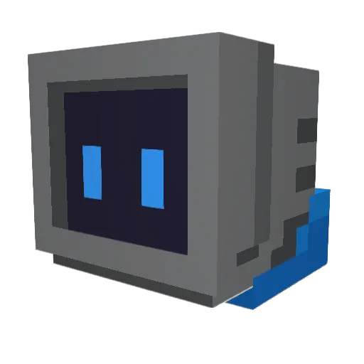 WoodDust Minecraft avatar head, 3D render