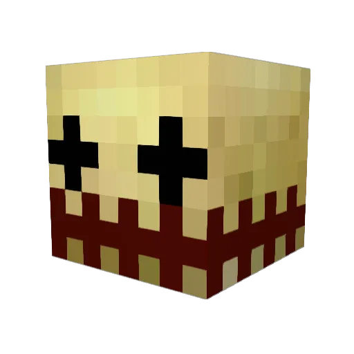 WoodKey1013 Minecraft avatar head, 3D render