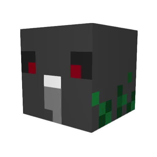 WoodPigeon98 Minecraft avatar head, 3D render