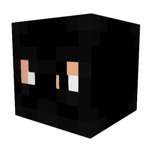 WoodTulip Minecraft avatar head, 3D render