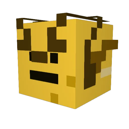 Woodcheese Minecraft avatar head, 3D render