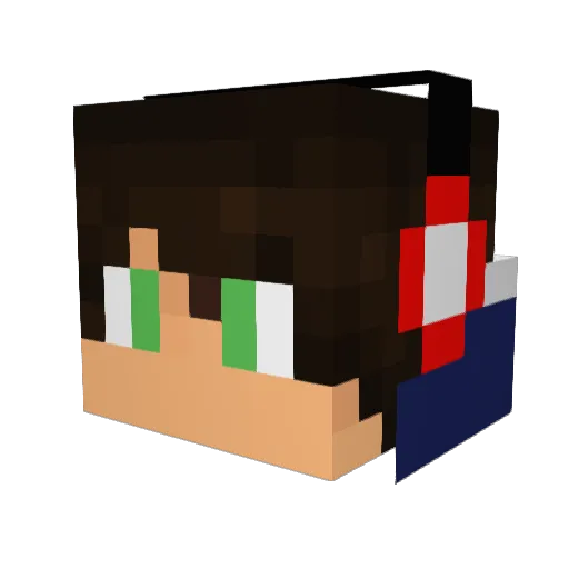 Wooden_Diamond Minecraft avatar head, 3D render