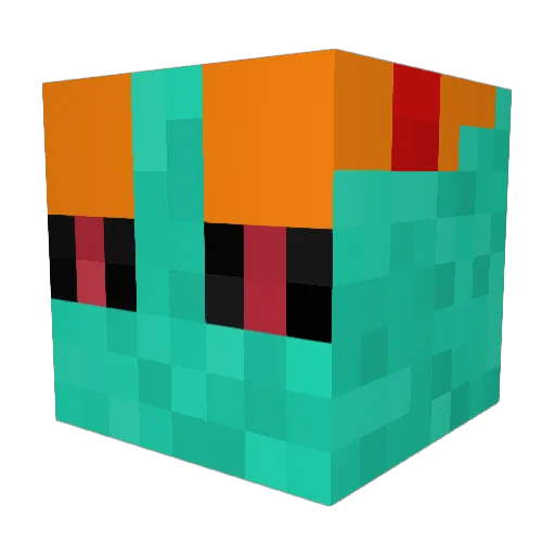WoodlandQuistor Minecraft avatar head, 3D render