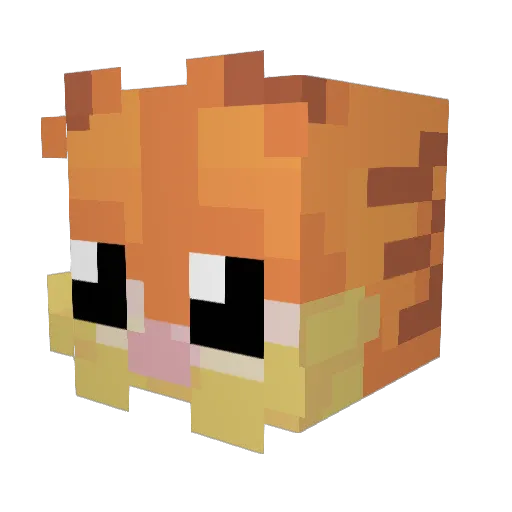 WoodlandsNoob Minecraft avatar head, 3D render