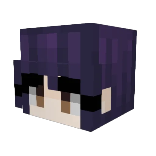 WoodsierColt Minecraft avatar head, 3D render