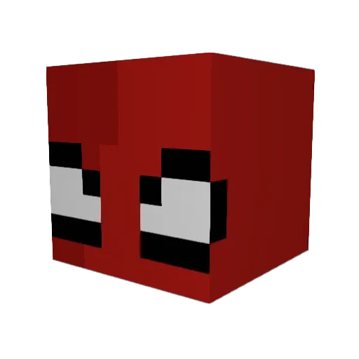 Woody125 Minecraft avatar head, 3D render