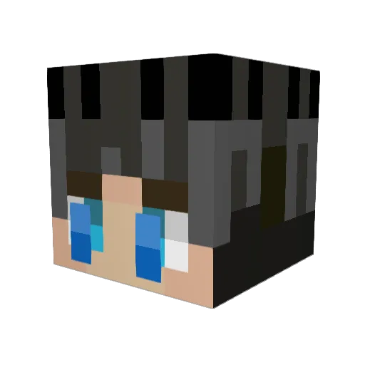 Woody2k19 Minecraft avatar head, 3D render