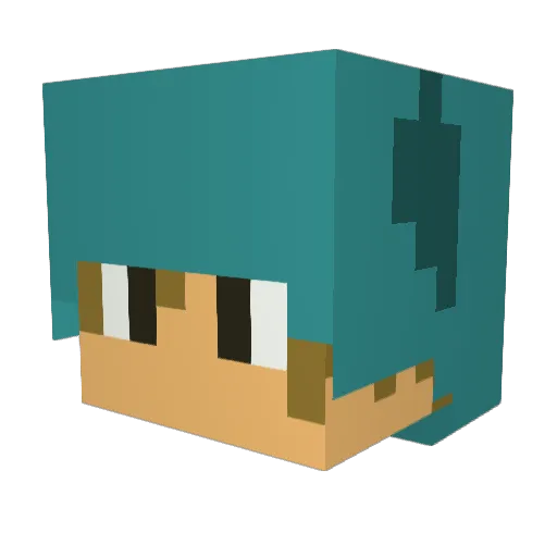 Woody6065 Minecraft avatar head, 3D render