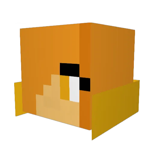 WoodyAllenJesus Minecraft avatar head, 3D render