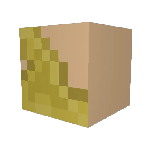 Woodymate02 Minecraft avatar head, 3D render