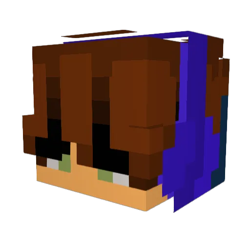 Woodyot Minecraft avatar head, 3D render