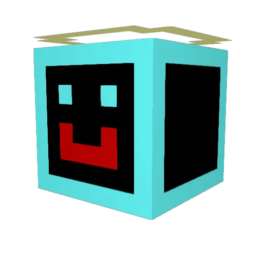 Woofy28 Minecraft avatar head, 3D render