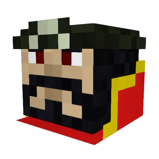 WoogBoi Minecraft avatar head, 3D render