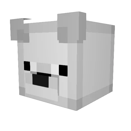 Woogiex Minecraft avatar head, 3D render