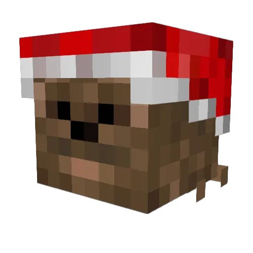 Wookiee_Santa Minecraft avatar head, 3D render