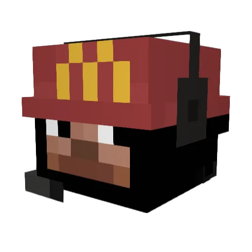 Wool_Scarf Minecraft avatar head, 3D render