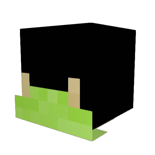 Woolgod Minecraft avatar head, 3D render