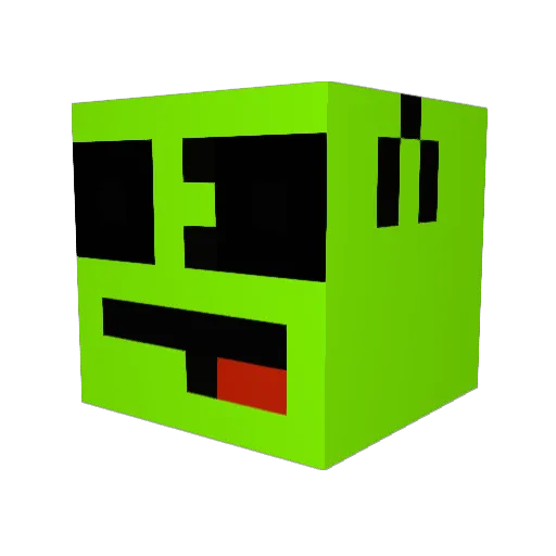 WoollyMammoth1 Minecraft avatar head, 3D render