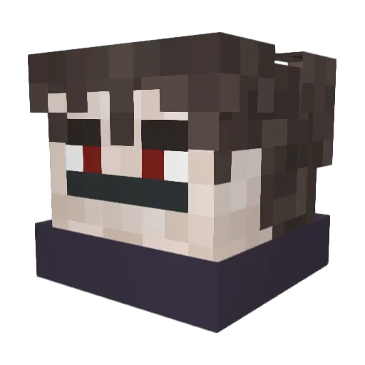 Wooly16 Minecraft avatar head, 3D render