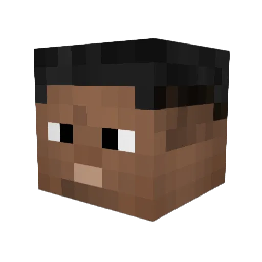 Wooly26 Minecraft avatar head, 3D render