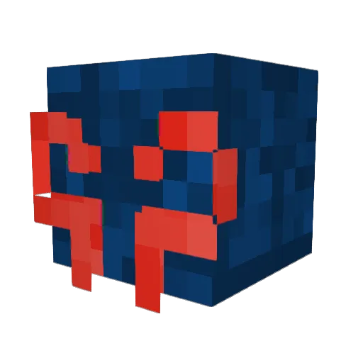 WoolyFrog Minecraft avatar head, 3D render
