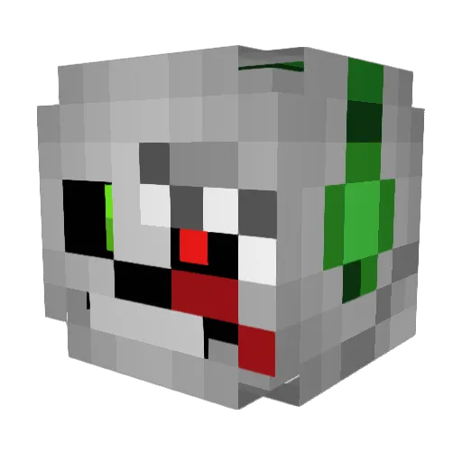WoolySheeb Minecraft avatar head, 3D render